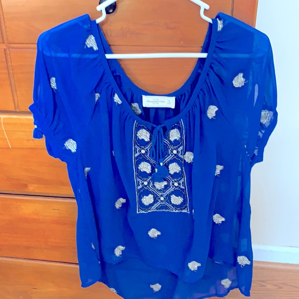 Embellished Short sleeve top Abercrombie and Fitch